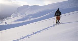 Skitour zum Hensfjellet in Vang in Valdres.