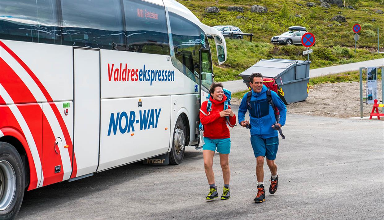 Take the Valdresekspress bus directly to Jotunheimen.