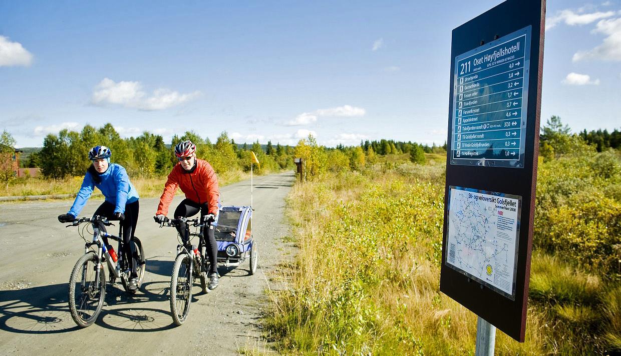 Cycling across Golsfjellet