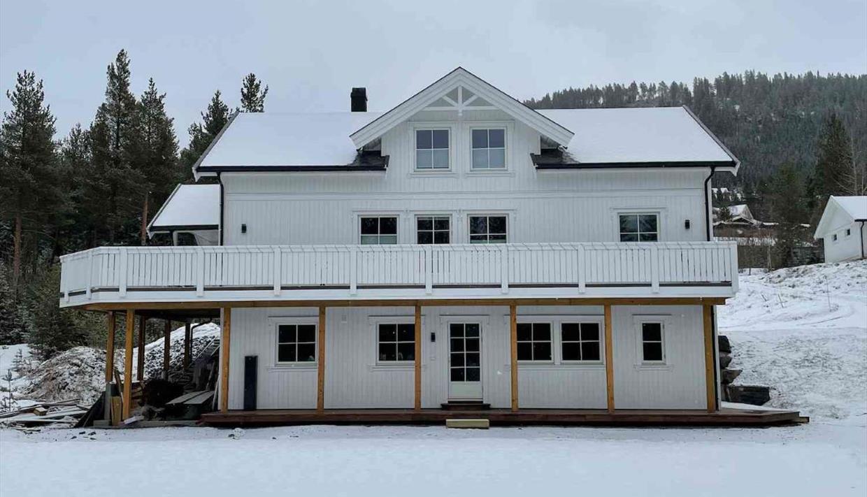Ferdig bygd hus.