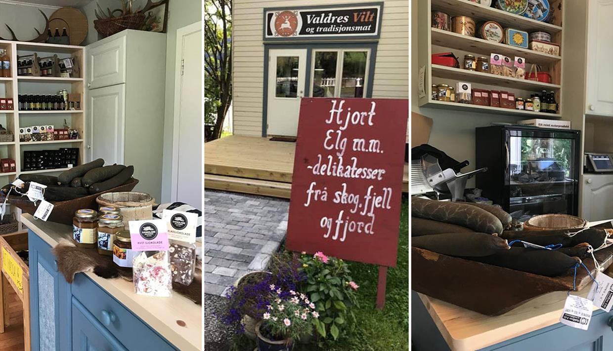 The farm store at Valdres Vilt og Tradisjonsmat