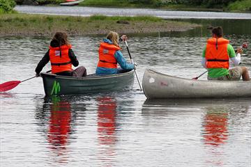 Canoeing on the Tisleia River