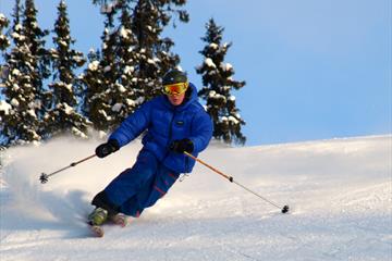 Alpint, alpinbakke, skisenter i Norge, Oppland, Valdres, Nord- Aurdal, Aurdal, Danebu, varmestue, skiutleie, barnebakke.