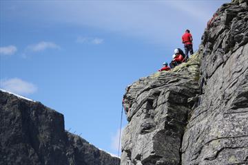 Climbing on Heklefjell