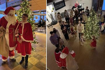 Familielunsj med juletrefest