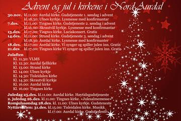 Advent og jul i kirkene i Nord-Aurdal
