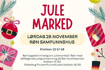 Julemarked på Røn Samfunnshus