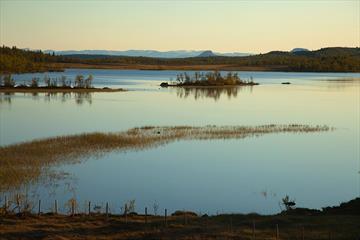 Sebu-Røssjøen i høstfarger.