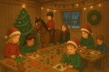 Juleverksted og hesteridning på Fagernes