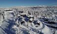 Oversiktsbilde Aurdal Fjellpark vinter