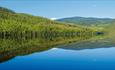 Lake Heggefjorden on a nice summer day.