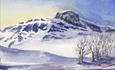 Aquarelle by GUnvor Hegge - The Mountain Bitihorn