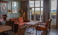 Delicate living room with a view