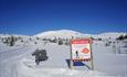 Kvikk Lunsj-automat på Jomfruslettfjell