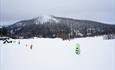 Figurer i familiebakken hos Stavedalen Skisenter