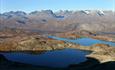 Aussicht vom Mugnetinden nordwärts Richtung Jotunheimen.