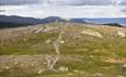 Path though mountain landscape