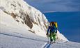 Ski ascend of Rasletinden.