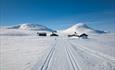 Langrennsløypene går helt til døra på Sulebu.