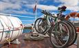 Bicycles on a boat