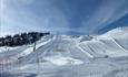 Overview picture of some of the slopes in Valdres Alpinsenter in Aurdal.