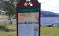 Information board about the Kongevegen between Fagernes and Leira.