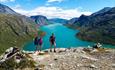 Oppstigning til Bukkeægret i Jotunheimen.