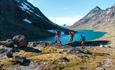 Hiking through the Svartdalen Valley in Jotunheimen