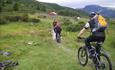 Die Fahrradtour Vesle Golsfjellrunde verläuft teilweise auf Trails.