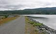 View towards the Bløytjern dam.