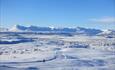 View from Synet at Vaset towards Skogshorn and Nibbi.