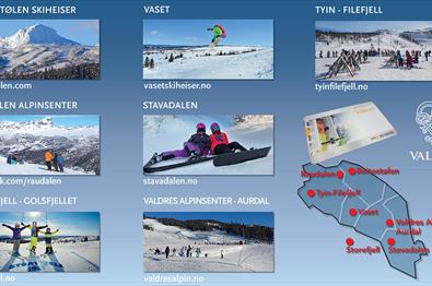 Valdreskortet alpine skiing