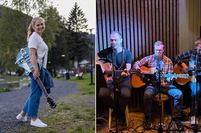 Musikere med gitar