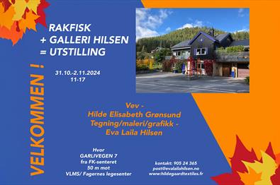 Rakfiskutstilling i Galleri Hilsen