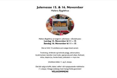 Julemesse Hølera. Informasjon