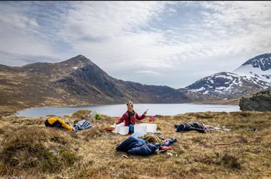 Sommer-yoga på Tyinstølen