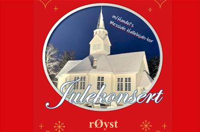 Plakat med julekonsert i rØyst