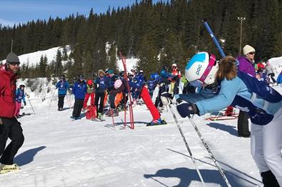 Parallellslalom i Valdres Alpinsenter