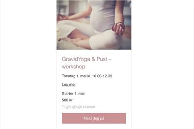Gravid Yoga og pust workshop