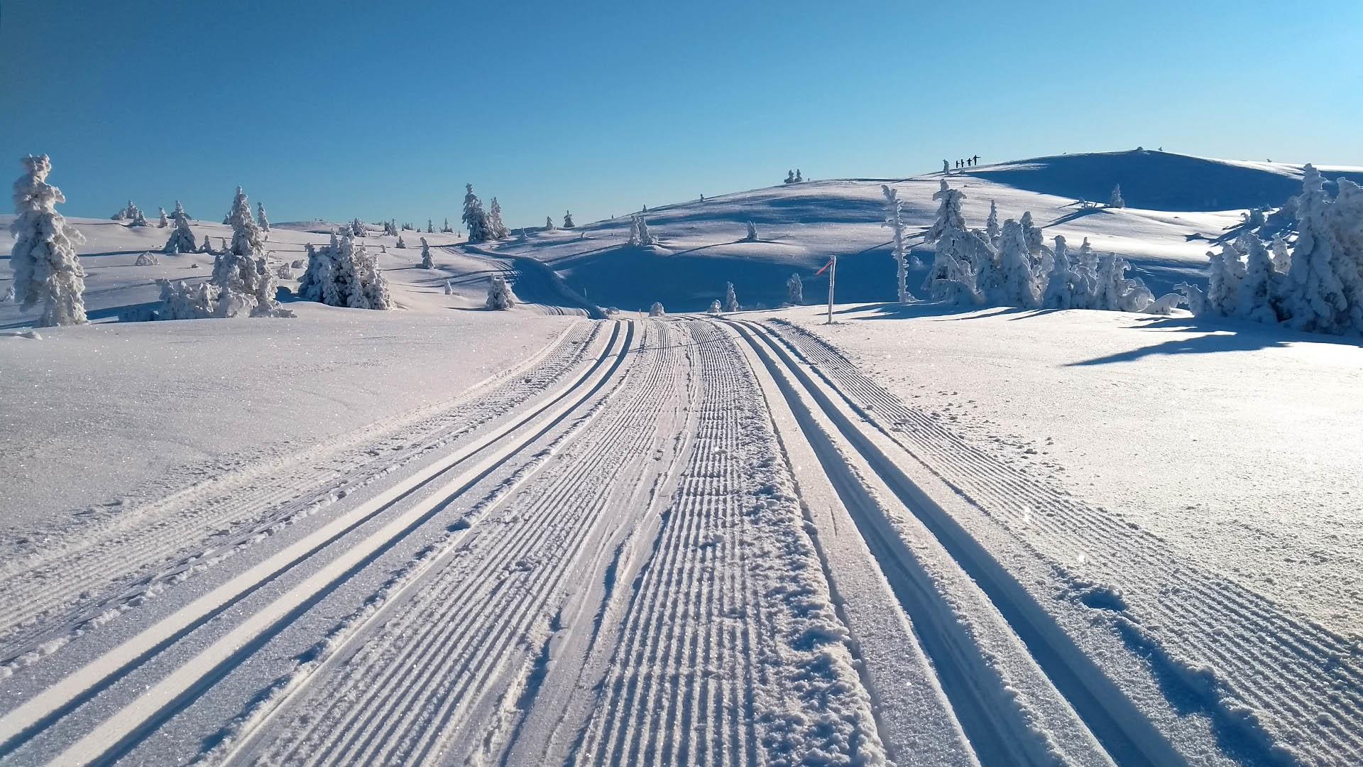 Cross country ski slopes on Aurdalåsen