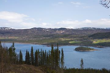 View over Lake Øyangen.