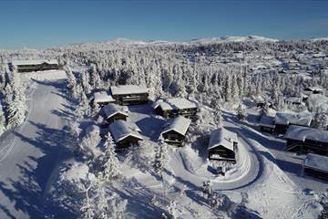 Oversiktsbilde Aurdal Fjellpark vinter