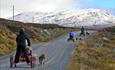 Dog sledding on wheels. An autumn trip on the Jotunheimsveien