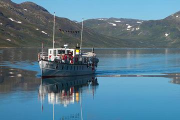 Boat service on Lake Bygdin with M/B Bitihorn