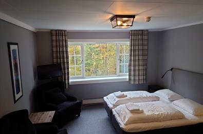 Hotel room at Valdres Tisleia Hotel.
