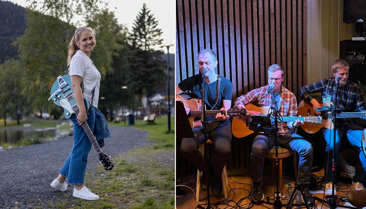 Musikere med gitar Musikere med gitar