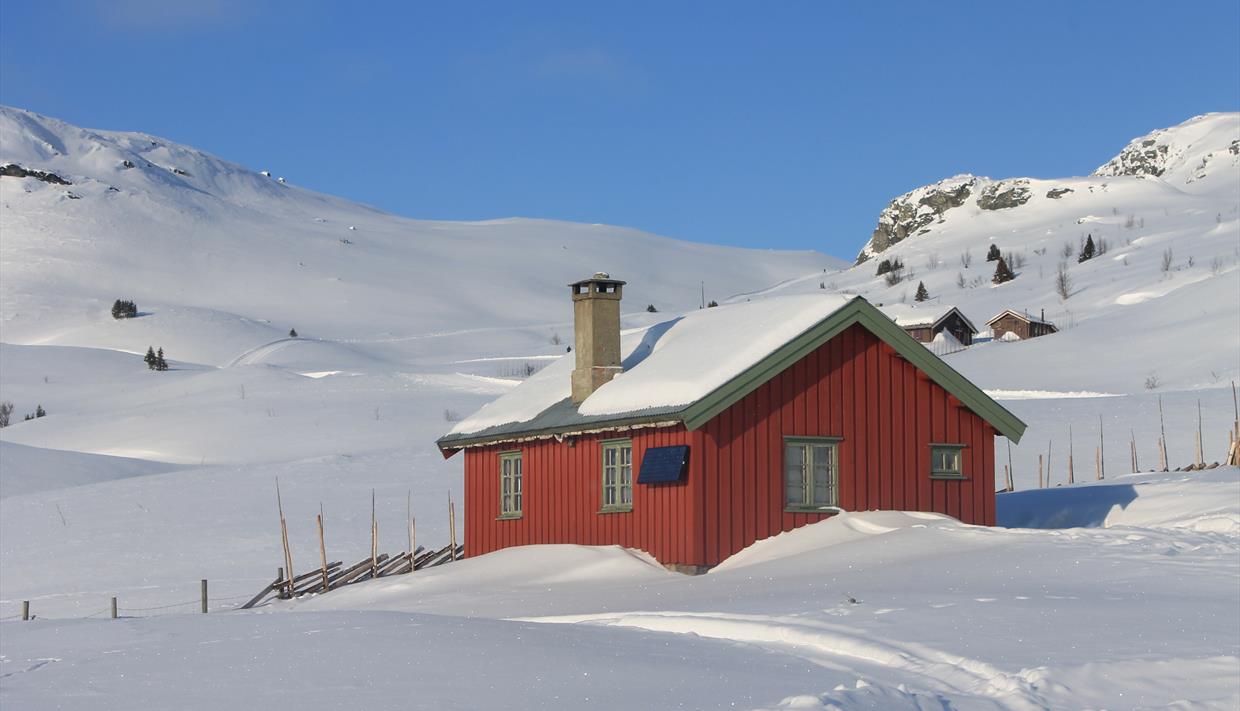Olestølen i vinterlandskap Olestølen i vinterlandskap