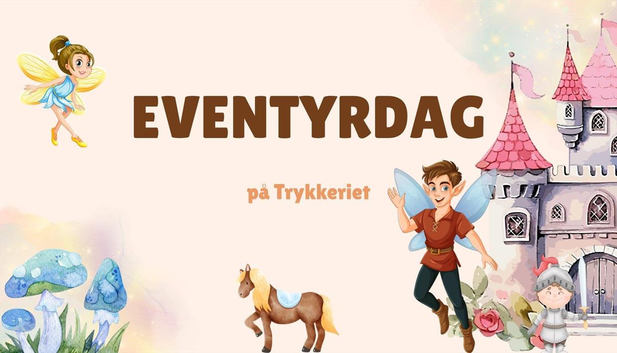 Animert bilde av to feer og en hest ved et slott Animert bilde av to feer og en hest ved et slott