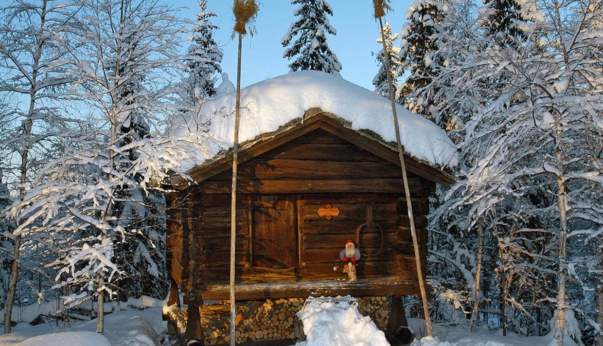 Bautahaugen samlinger om vinteren.