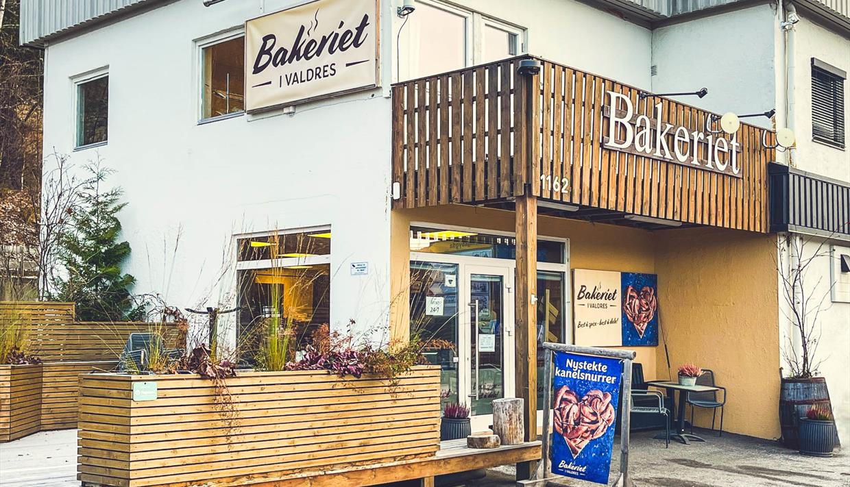 Bakeriet i Valdres inngang/fasade Bakeriet i Valdres inngang/fasade